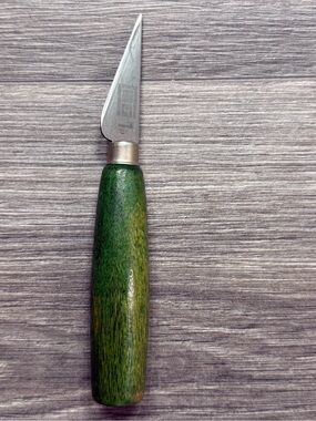 Vintage USMC MCKAY Stitcher Shoe Knife No 1  Green Handle USA